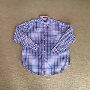 Palm Beach Collection Check Shirt, Size Large
